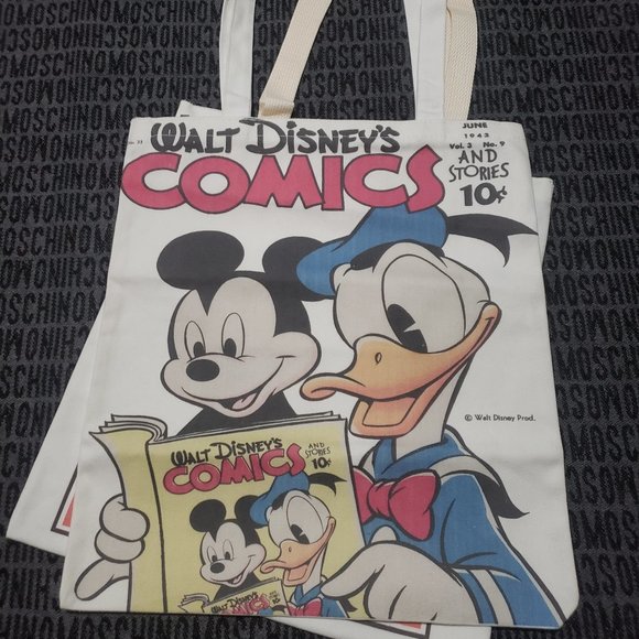 Mickey Mouse Donald Duck Comic Book Tote Bag Canvas tote - Picture 6 of 8